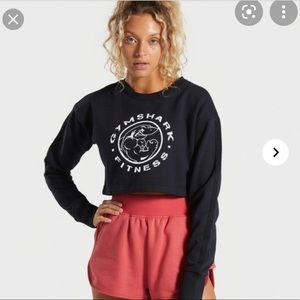 GYMSHARK LEGACY FITNESS SWEATER - BLACK